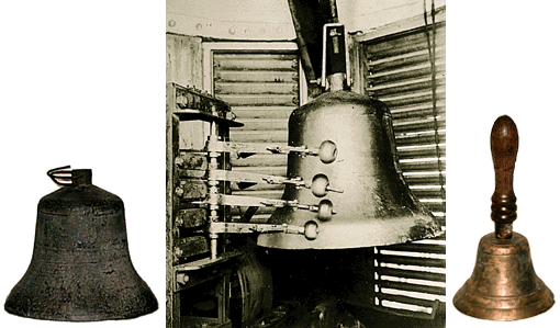 立会開始の鐘イメージ1（写真左）、立会開始の鐘イメージ2（写真中央）、立会開始の鐘イメージ3（写真右）